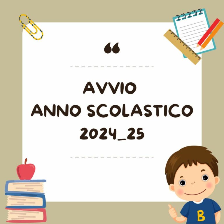 AVVIO DELL’A.S. 2024-2025